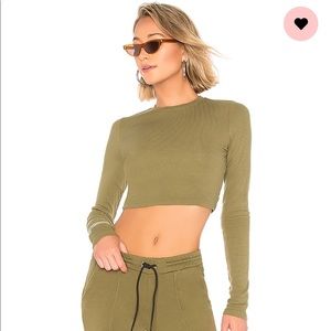 Cotton citizen Venice crop green xs revolve